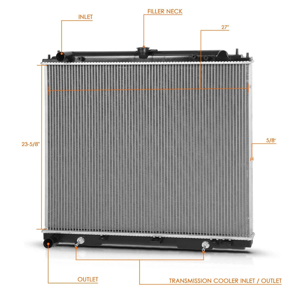 Aluminum Radiator DPI-2808 for Nissan Frontier/Suzuki Equator (2005–2019)