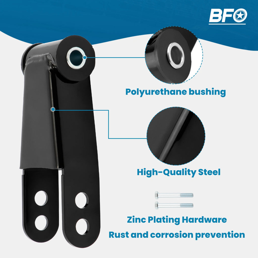 Set of 2 Rear Drop Shackles Lowering Kit for Ford F100 F150 (1973–1996)
