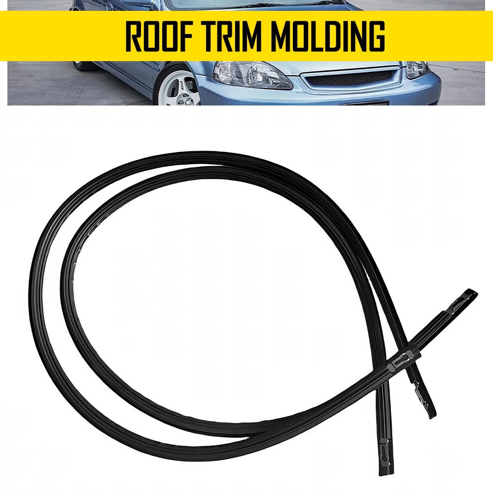 Set of 2 Roof Molding Trim for Honda Civic (1996–2000) 74306S03003 74316S03003