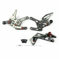 CNC Racing Rearset Footrest Pegs for Yamaha YZF R1 (2015) - Gray T9