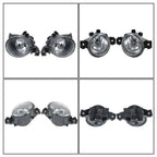 Set of 2 Fog Lamps Assembly for Nissan Versa (2015–2018) with Switch Bulbs