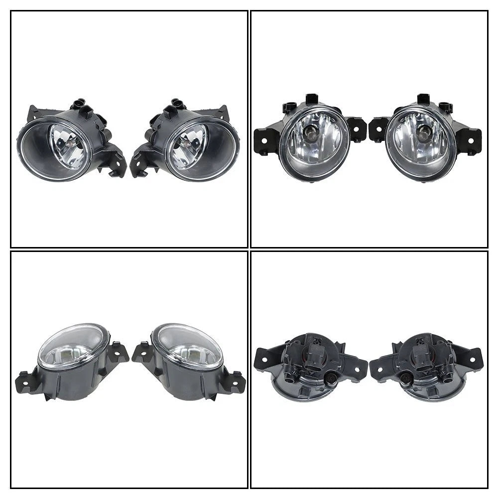 Set of 2 Fog Lamps Assembly for Nissan Versa (2015–2018) with Switch Bulbs