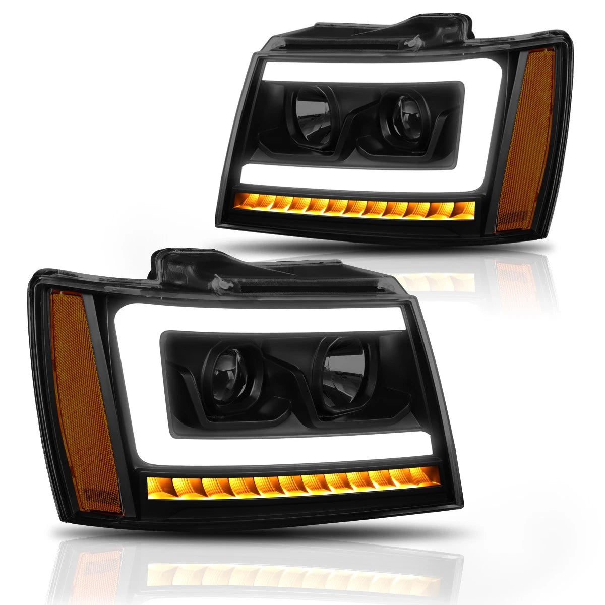 LED Sequential Signal Projector Headlight for Tahoe/Suburban (2007–2014)