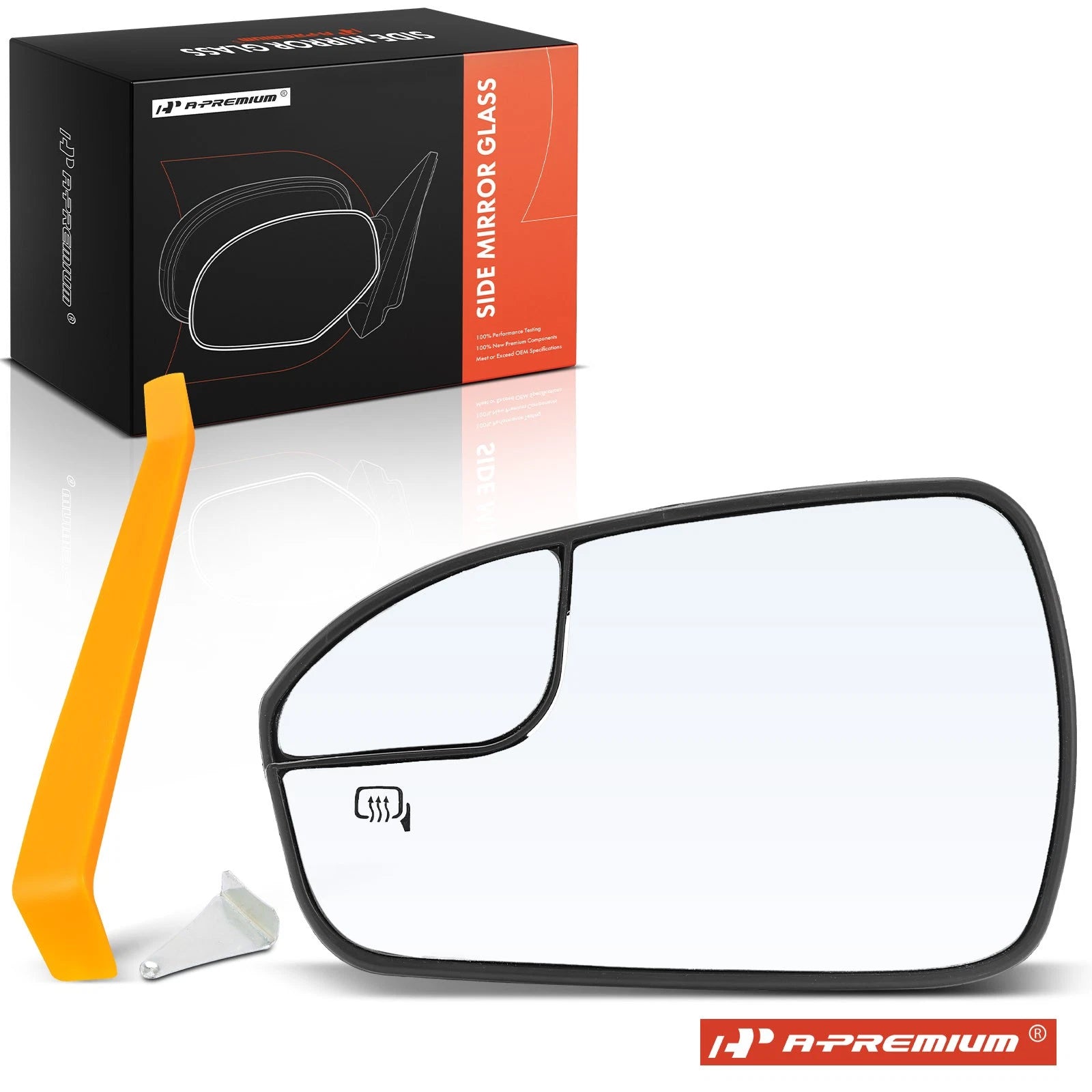 Driver Power Mirror Glass with Spotter & Heated for Ford Fusion 