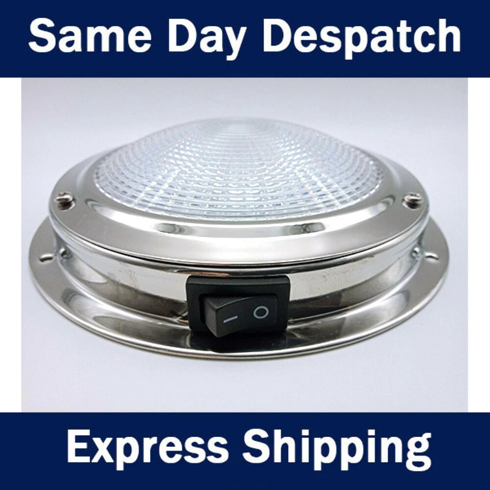 12V LED Dome Light for Boat Caravan Ceiling (140mm)