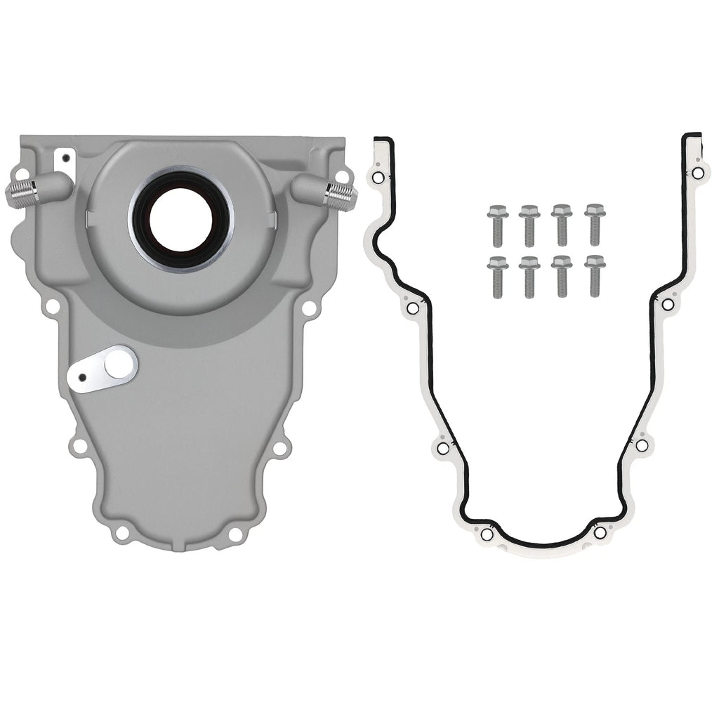 Aluminum Timing Cover for Gen 4 GM LS Series (10AN) with Gasket & Screws Kit