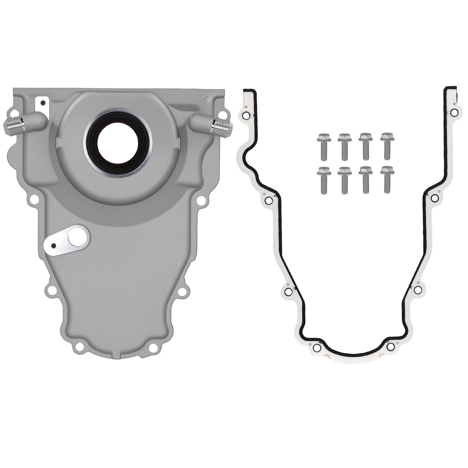 Aluminum Timing Cover for Gen 4 GM LS Series (10AN) with Gasket & Screws Kit