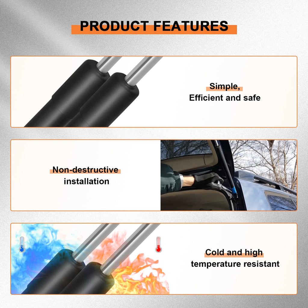 Pair Front Hood Lift Supports for Ram 1500 2500 3500 4500 5500