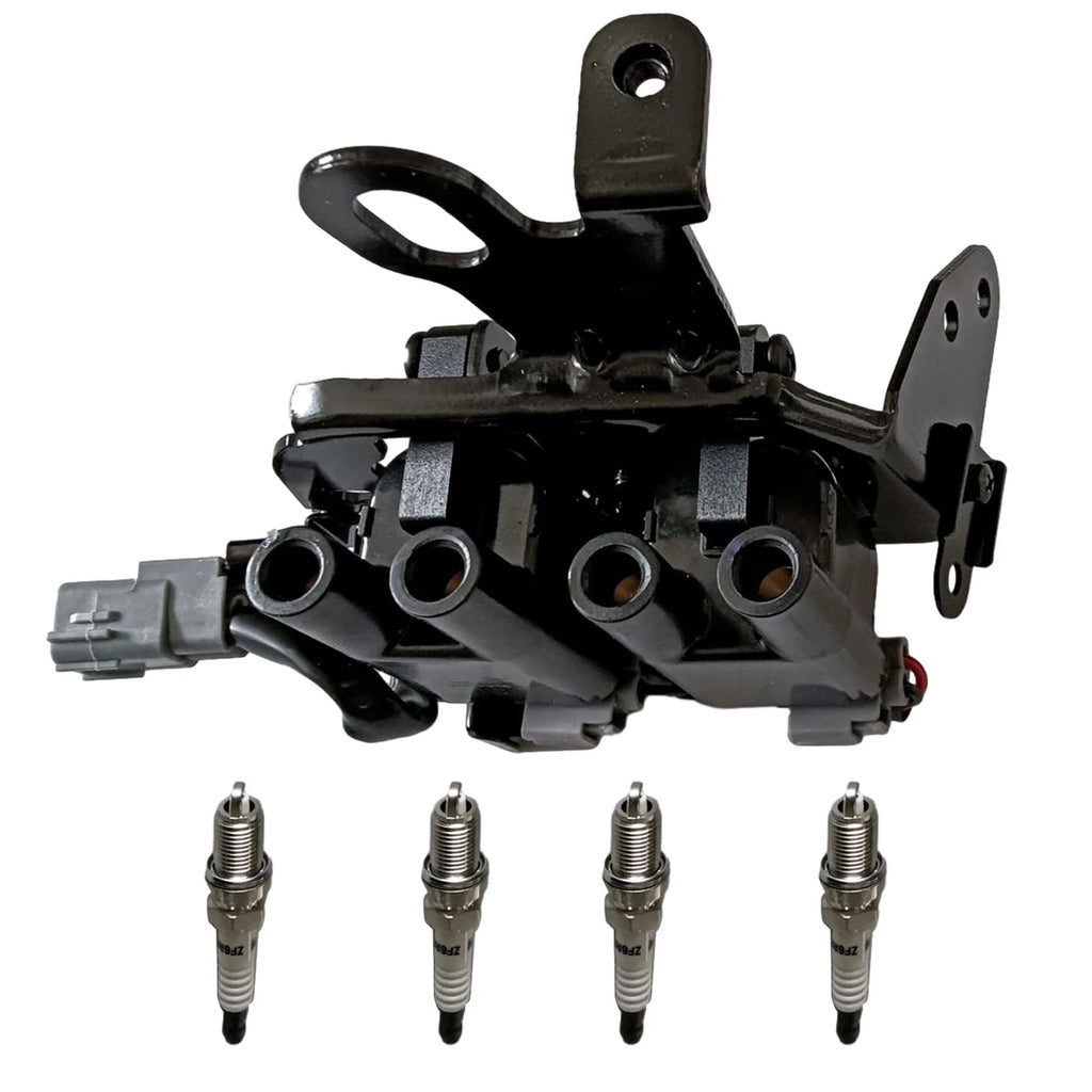 Set of 4 Ignition Coils and Spark Plugs for Kia Spectra5 (2005–2009)