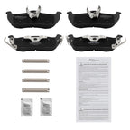 Set of 4 Rear Ceramic Brake Pads for Jeep Commander (2006–2010)/Grand Cherokee (2005–2010)