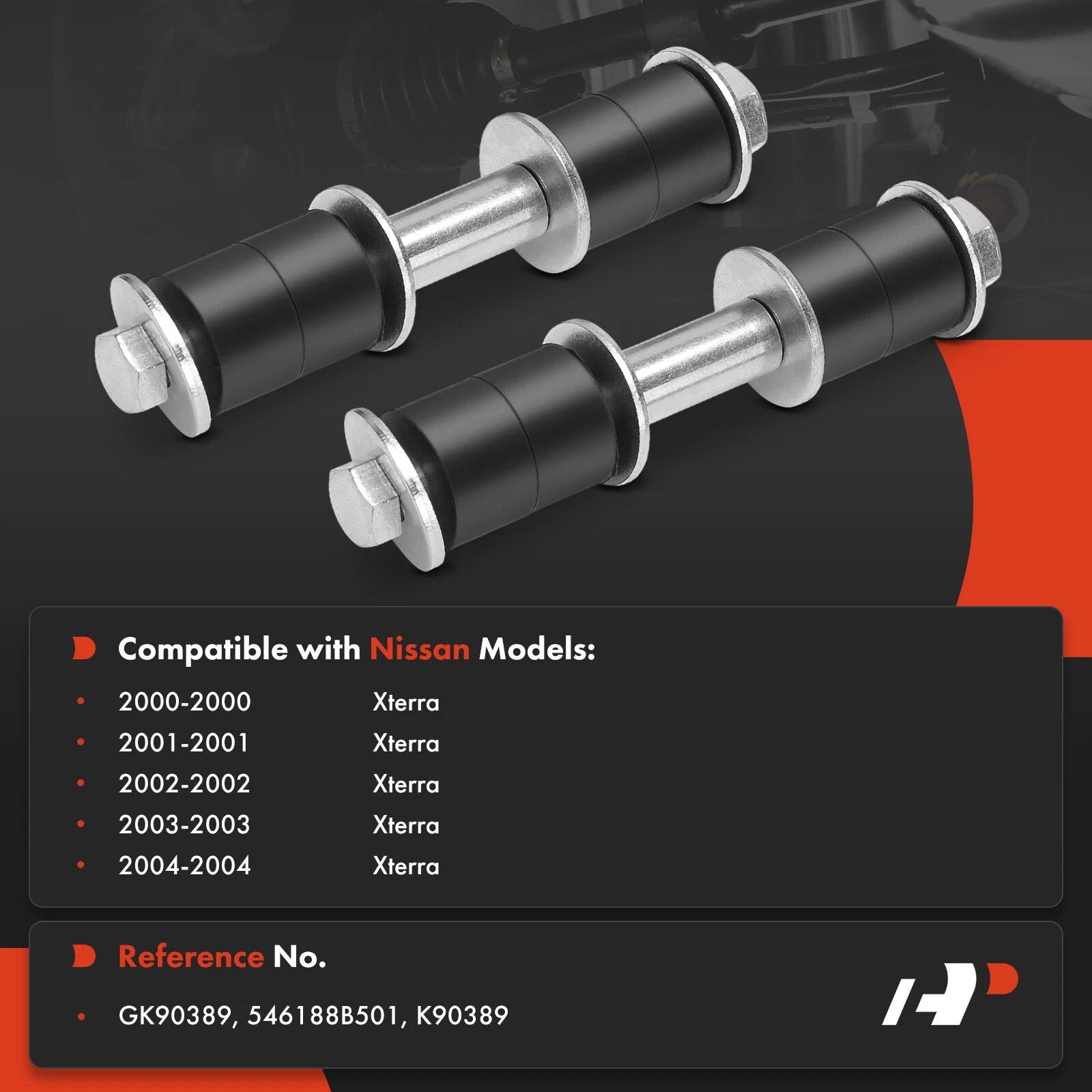 2X Front Stabilizer Bar Link for Nissan Xterra (2000-2004)