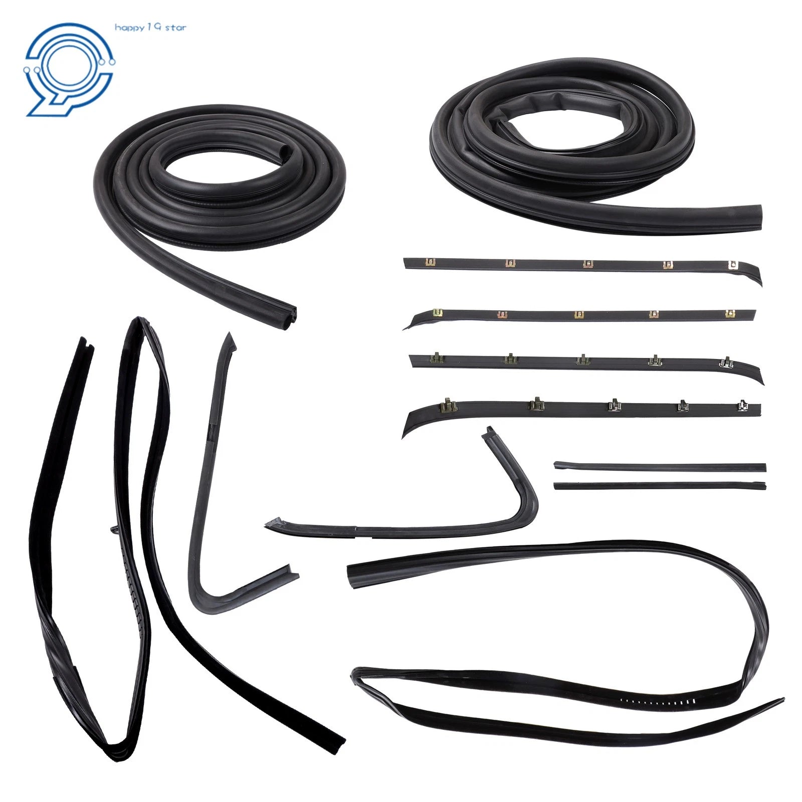Door Weatherstrip Rubber Seal Kit for Chevy GMC Pickup Truck (1973–1980)