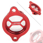 Red Billet Aluminum Oil Filter Cover Cap for Honda CRF250R CRF250X (04-17)