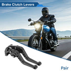 Adjustable Short Brake Clutch Levers for Suzuki GSXR600 (1997–2003) Solid Black