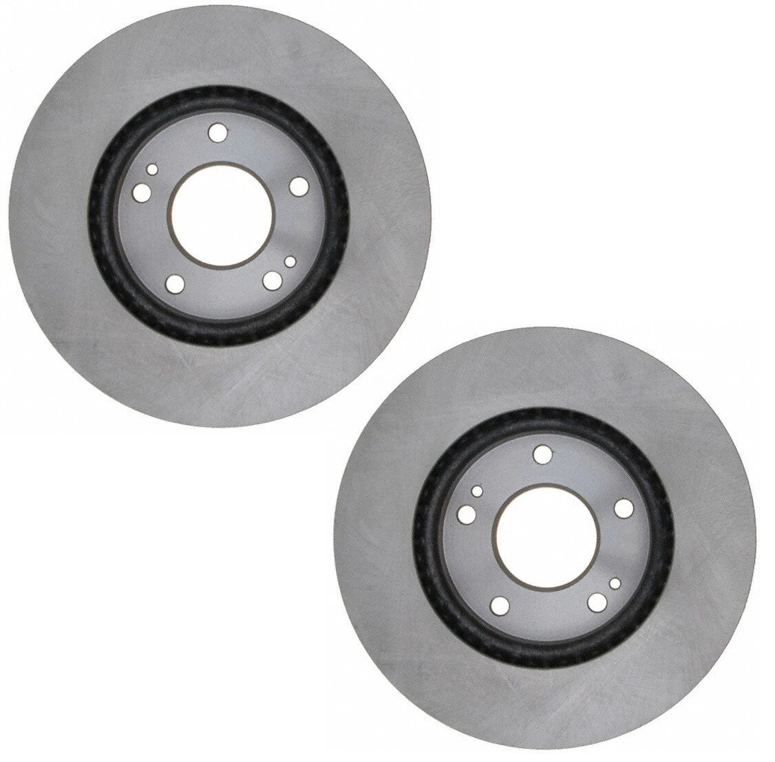 Set of 2 Front Disc Brake Rotors for Kia Forte5 (2015–2016)