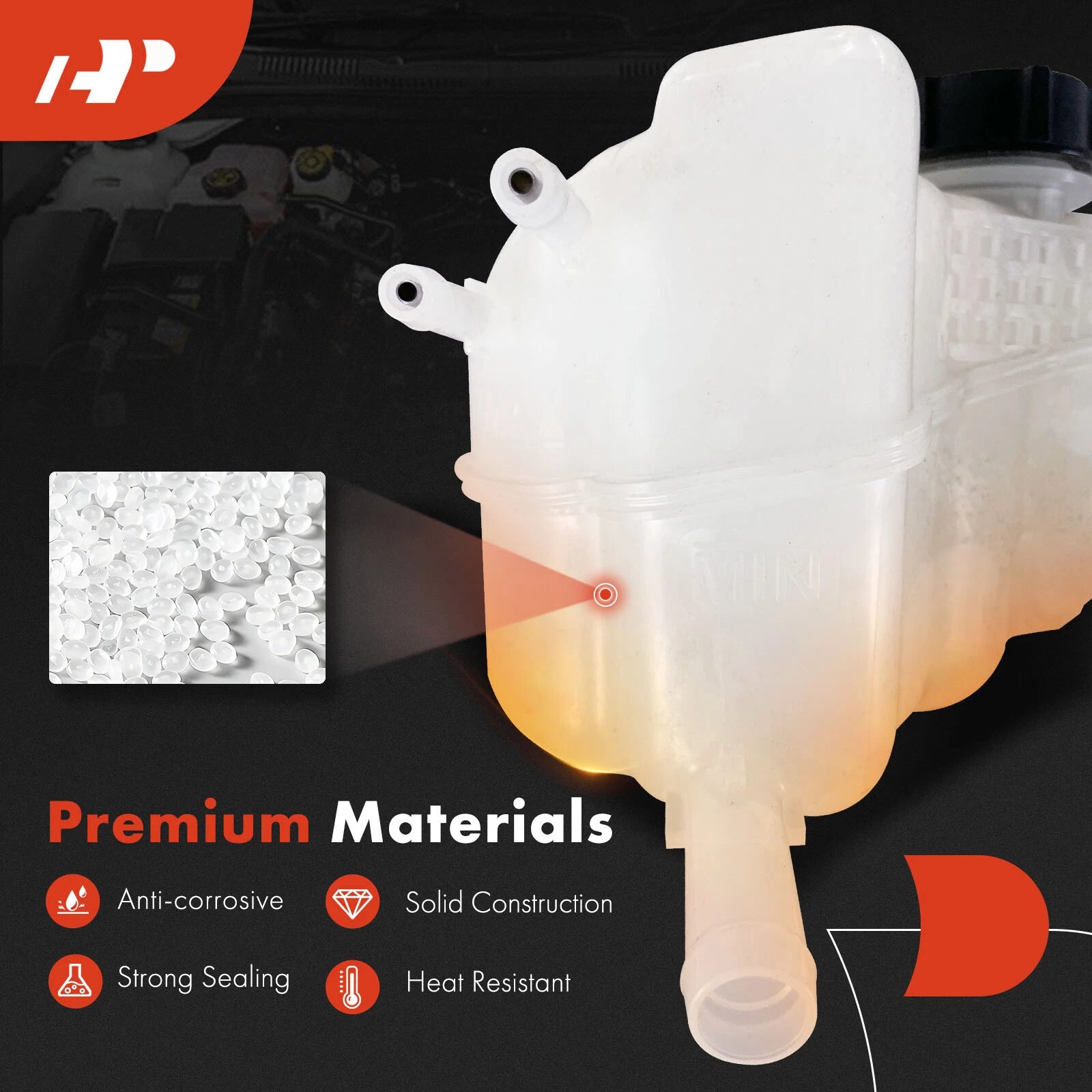 Engine Coolant Reservoir Tank with Cap for Ford Fusion Lincoln MKZ (2017–2020)