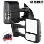Set of 2 Manual Tow Mirrors for Ford F250 F350 F450 F550 Super Duty
