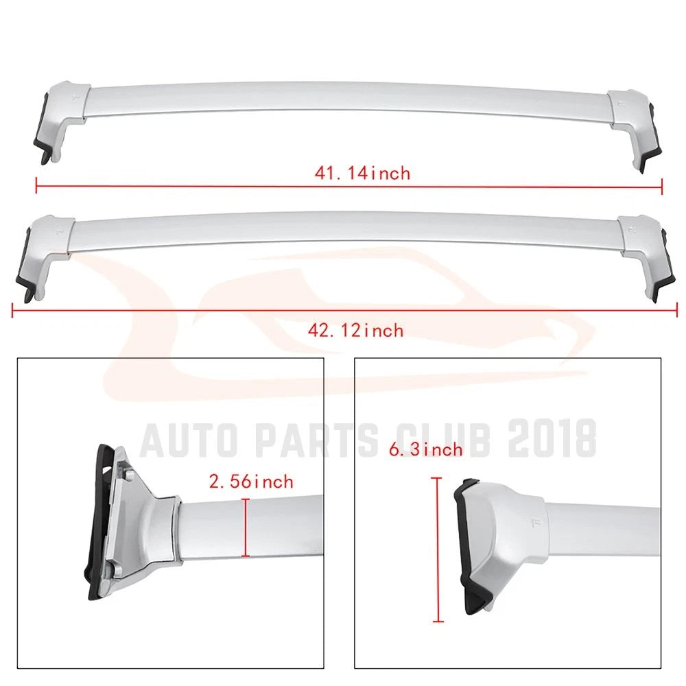 2X Roof Rack Cross Bar Luggage Carrier Aluminum for Honda CR-V (2017–2021)