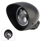 5.75" Motorcycle Spotlight Headlight Fog 4-Bulbs Black for Motorcycle Scooter
