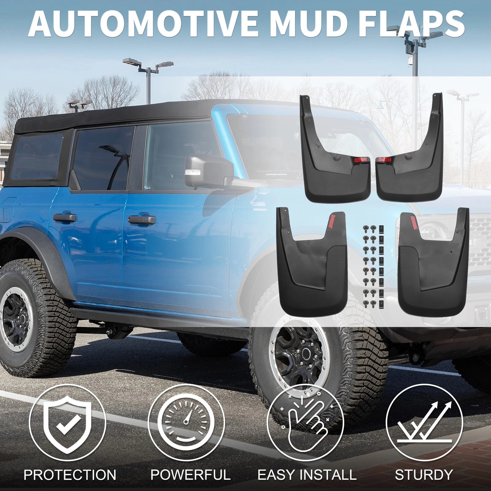Mud Flap Splash Guard for Dodge Ram 1500 (2019–2024)