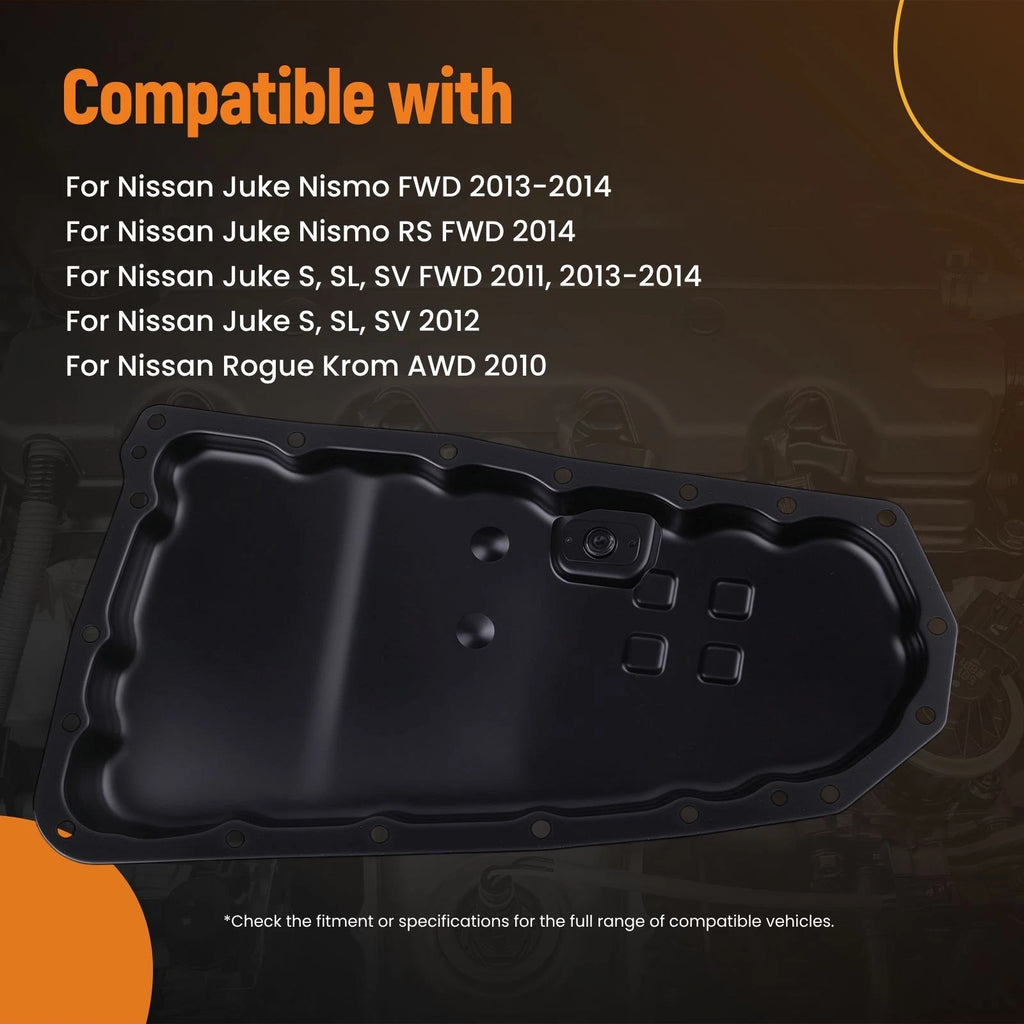 Auto Trans Oil Pan Assembly for Nissan Juke Rogue (2008–2015) 265846 Steel