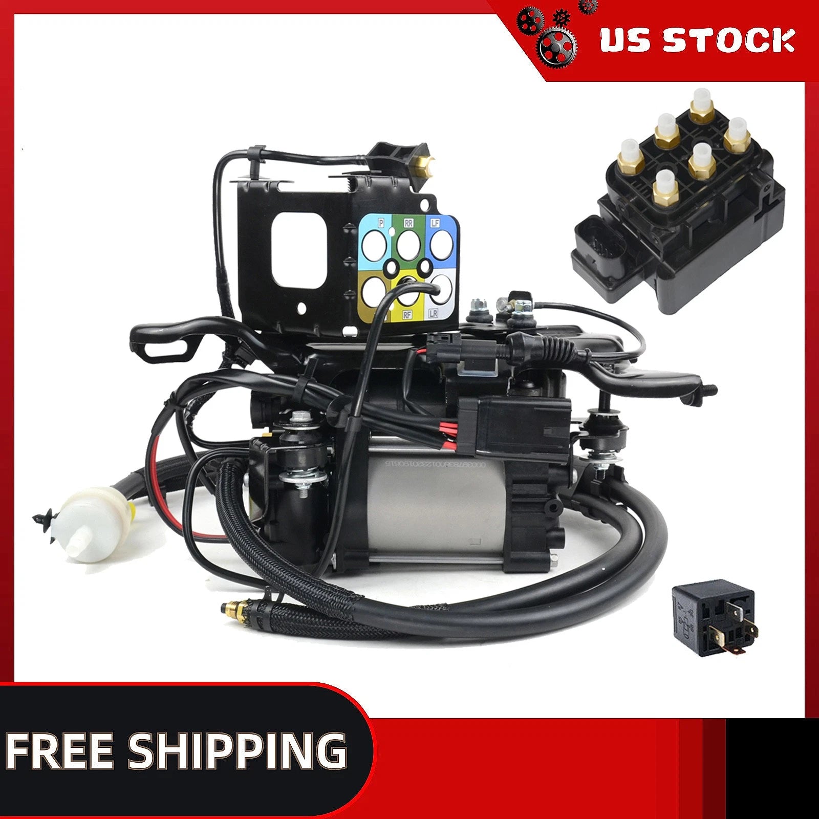 Air Suspension Compressor Pump & Valve Assembly for Jeep Grand Cherokee (2011–2019)