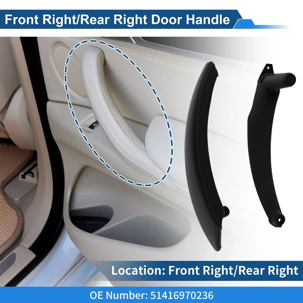 Inner Door Panel Handle for BMW X5 X6 E70 E71 E72 (2007-2013) Black