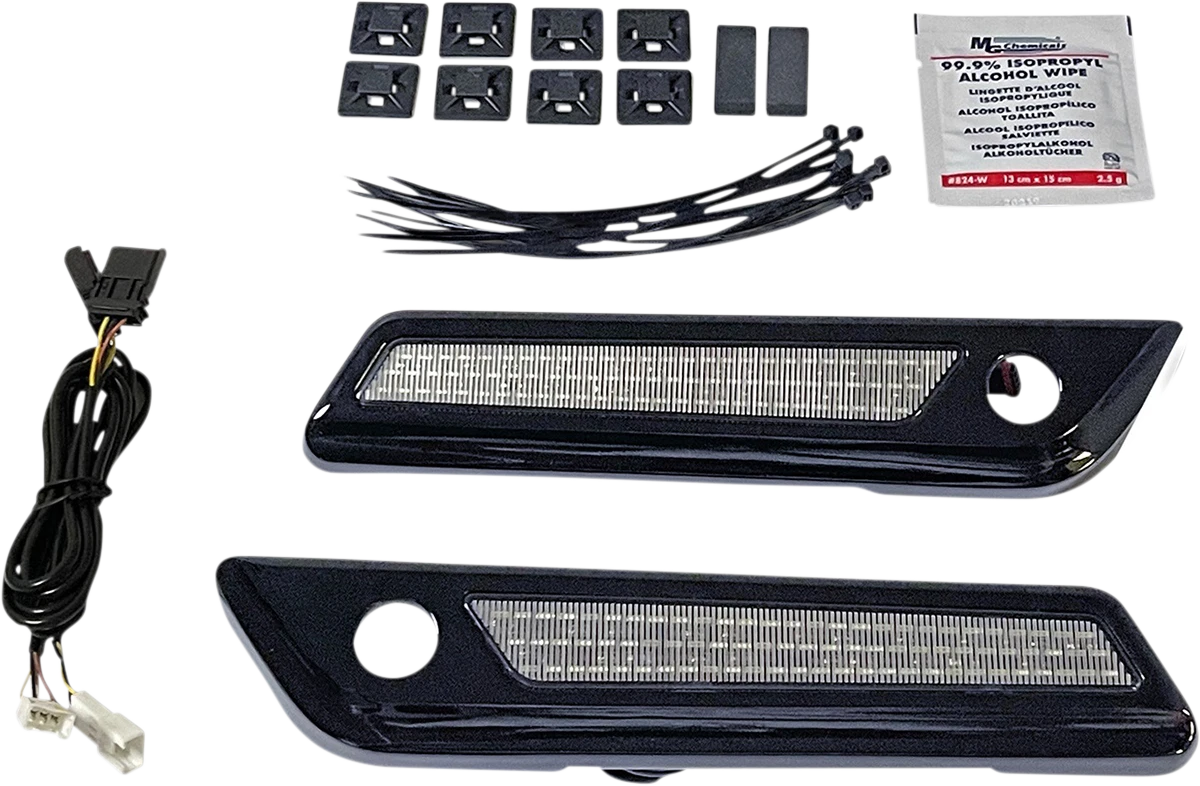 Latch Light for Harley Davidson Saddlebag (Custom Dynamics, Smoke, Black)