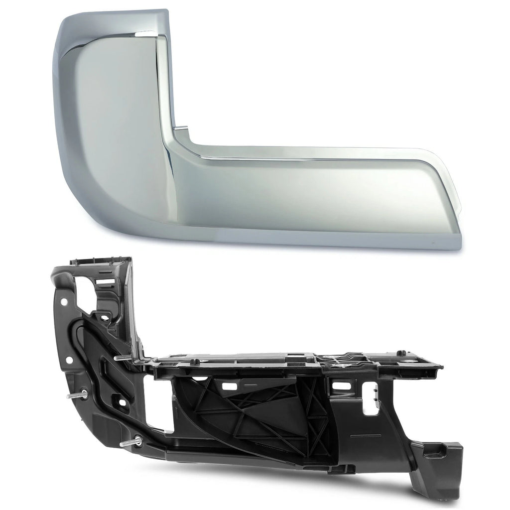 Rear Left Bumper End Cap + Outer Extension Insert Bracket for Toyota Tacoma (2016–2023)