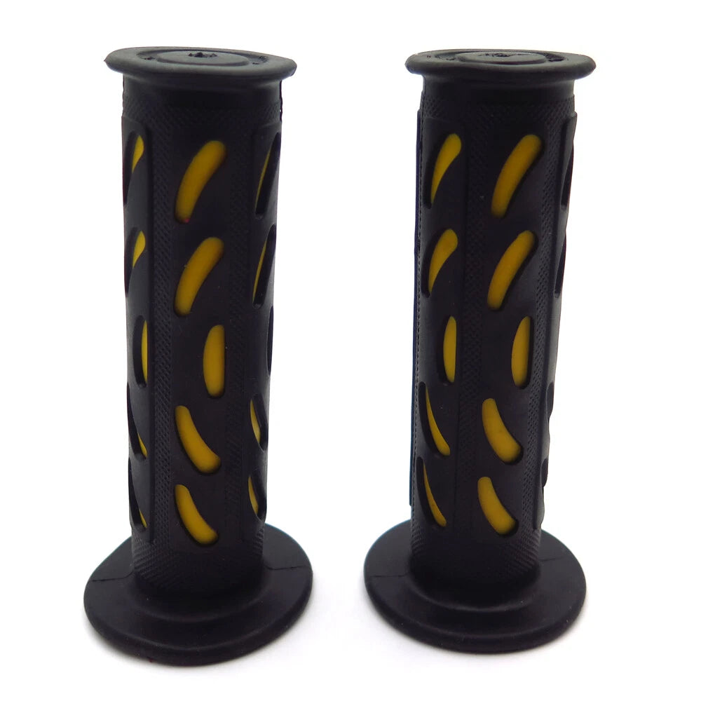 1" Bean Style Engraved Yellow Hand Grips for Honda CBR 600