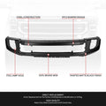 Front Bumper for Ford F250 F350 Super Duty (2020–2022) OE W/Foglight Holes Black