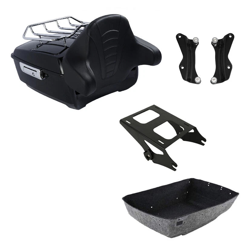 Trunk Backrest Rack Mount Docking Hardware for Harley Road Glide (2014–2026)