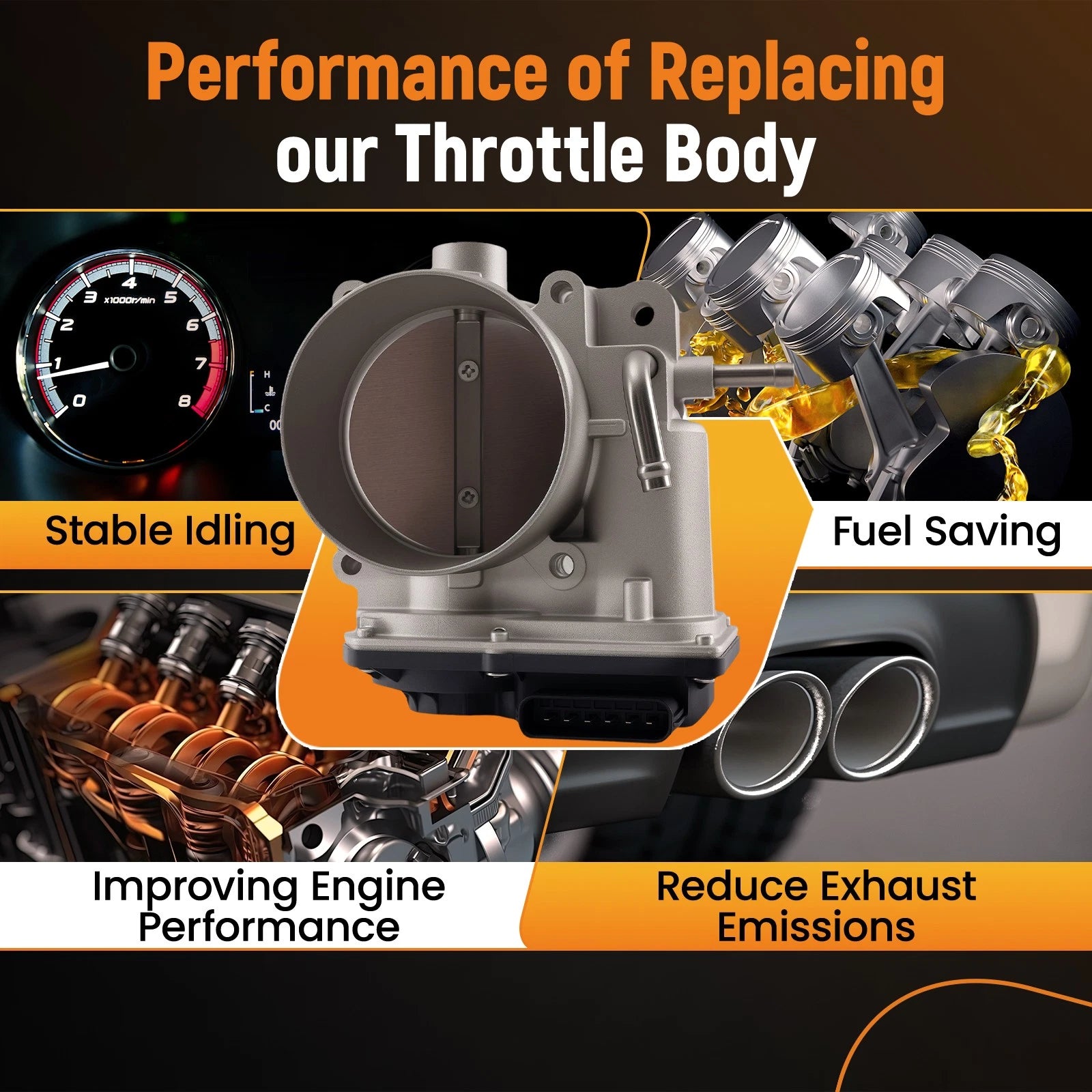 Electronic Throttle Body Assembly for Hyundai Azera, Santa Fe, Kia Sorento (2006–2012)