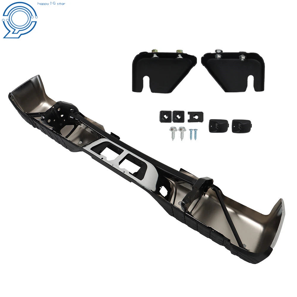 Chrome Rear Step Bumper for Toyota Tundra (2007–2013) with Sensor Holes