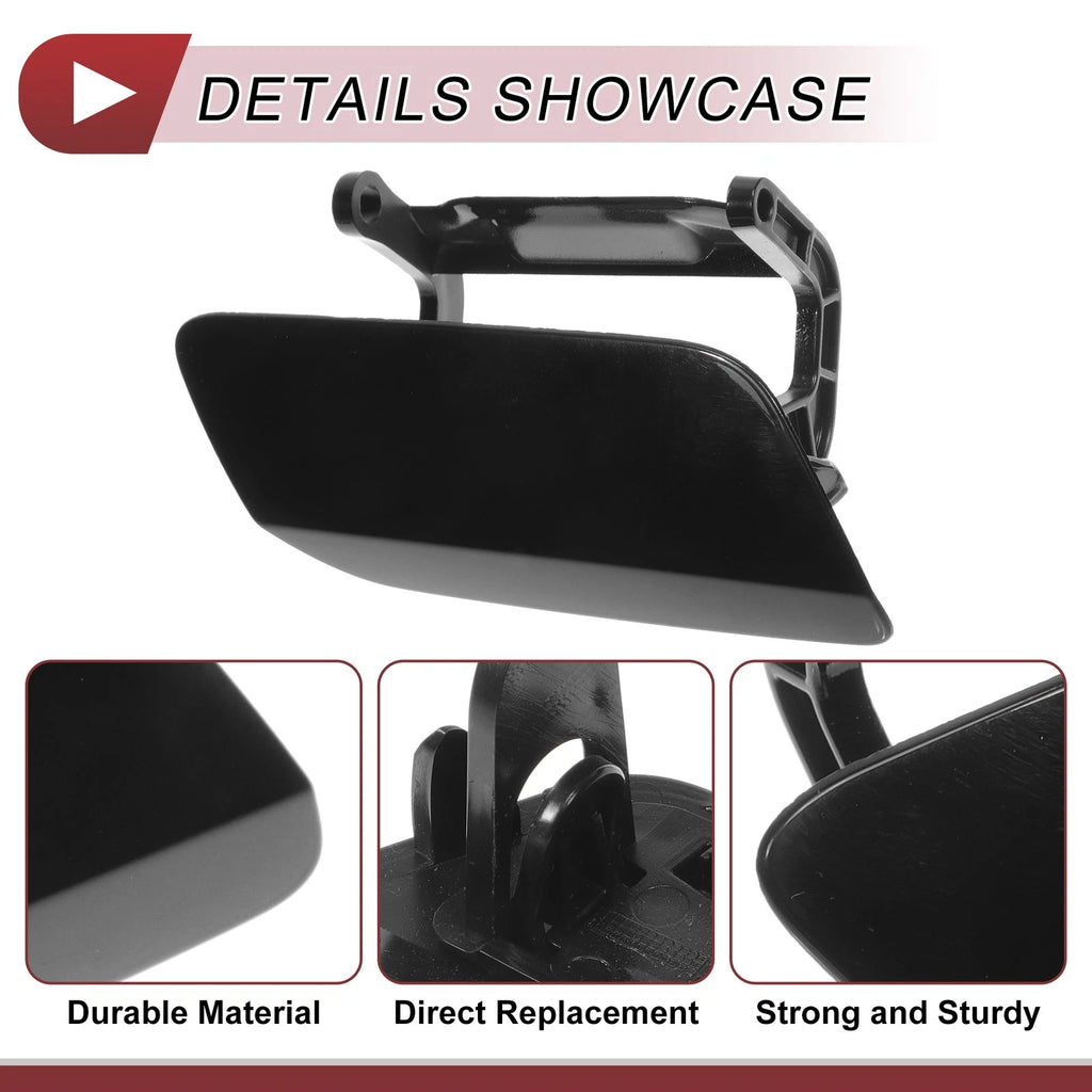 Front Right Washer Nozzle Cover Cap No. 4K0955276 for Audi A6 (2019–2024) Black