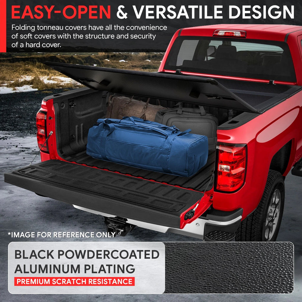 Aluminum Hard Top Folding Tri-Fold Tonneau Cover for Ford Maverick (2022–2024)