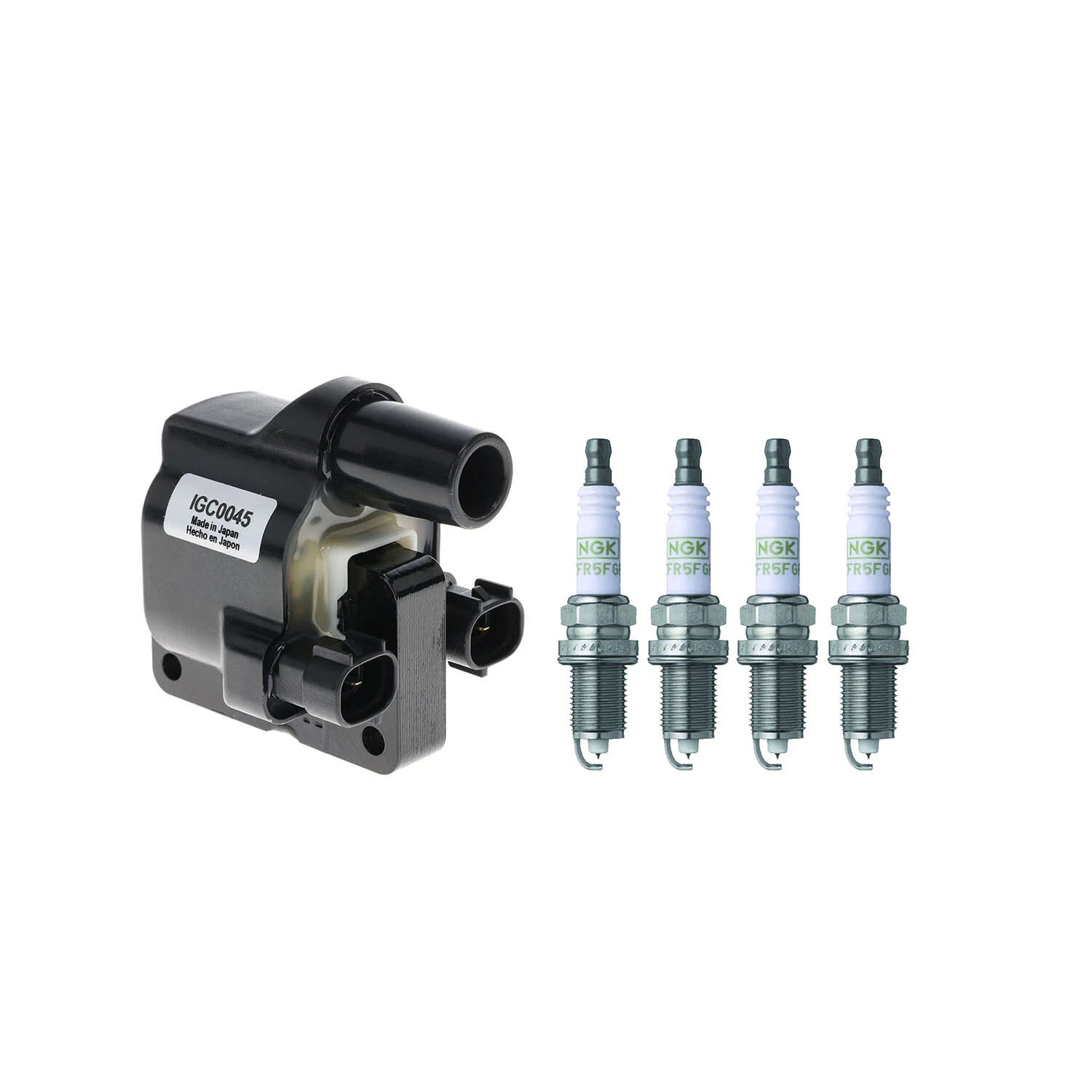 Set of 4 Hitachi Ignition Coils & NGK Platinum Spark Plugs for MPV (1990–1999)