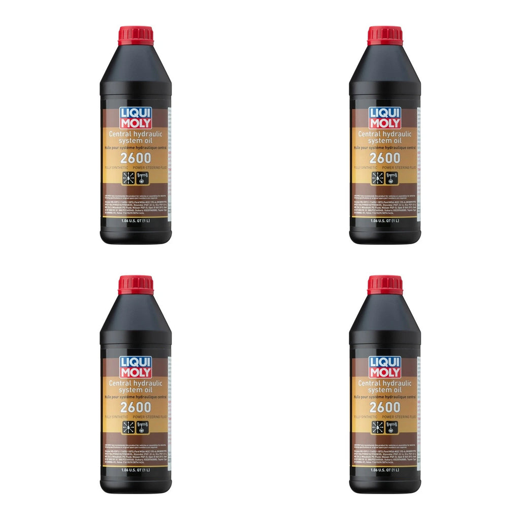 Set of 4 Liqui Moly Central Hydraulic System Oil 2600 (4L)