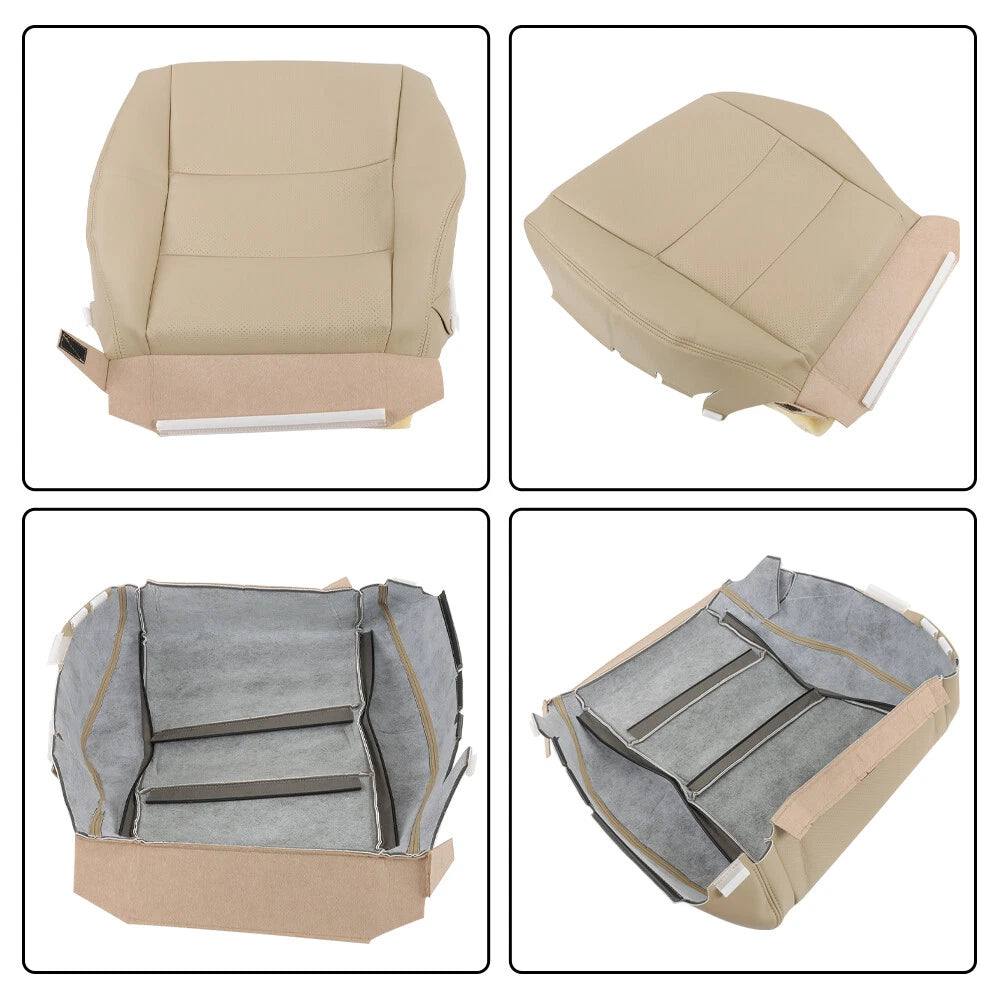 Leather Seat Cover Tan for Acura RDX (2007–2012) Driver Bottom Perforated