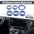 Set of 6 AC Knob Covers for Honda Accord Sedan (2018–2023) - Blue