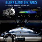 72W 3" LED Light Pods for Car ATV UTV Offroad Fog Lamp 6000K
