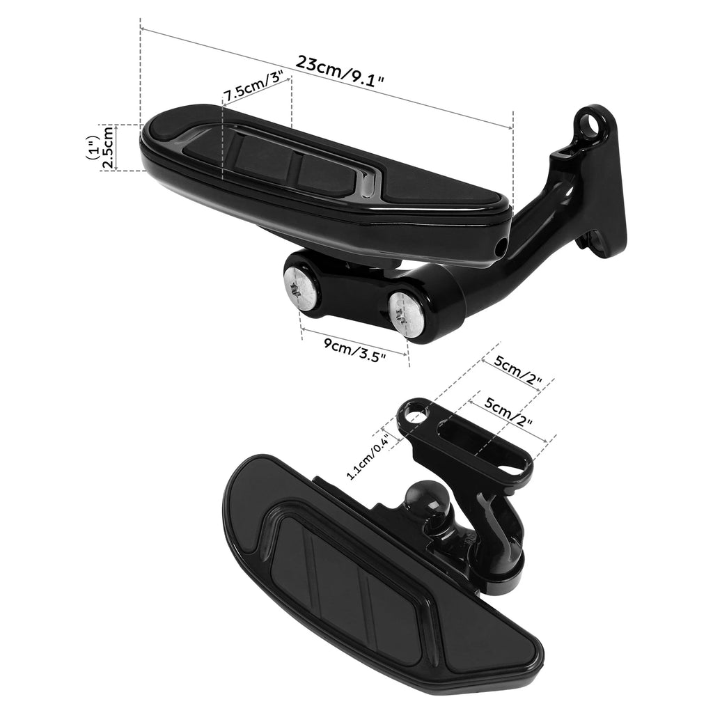 Passenger Floorboard Footboard for Harley Touring Electra Street Road Glide (1993–Present)