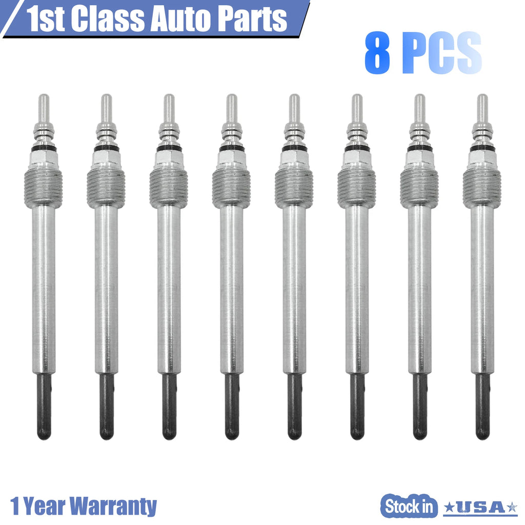 8X Diesel Glow Plug Kit for Ford Powerstroke (2003–2010)