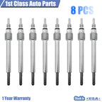 8X Diesel Glow Plug Kit for Ford Powerstroke (2003–2010)