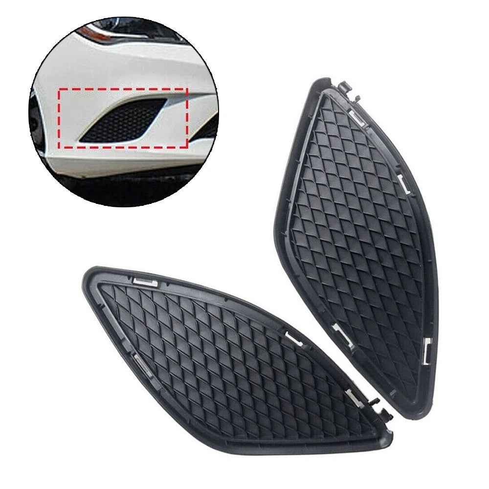 Pair Front Bumper Fog Light Cover Grille for Mercedes-Benz CLA Class (2014–2019)