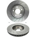 2X Brembo Front Drilled Brake Disc Rotors for MB C117 X117 W242 W246