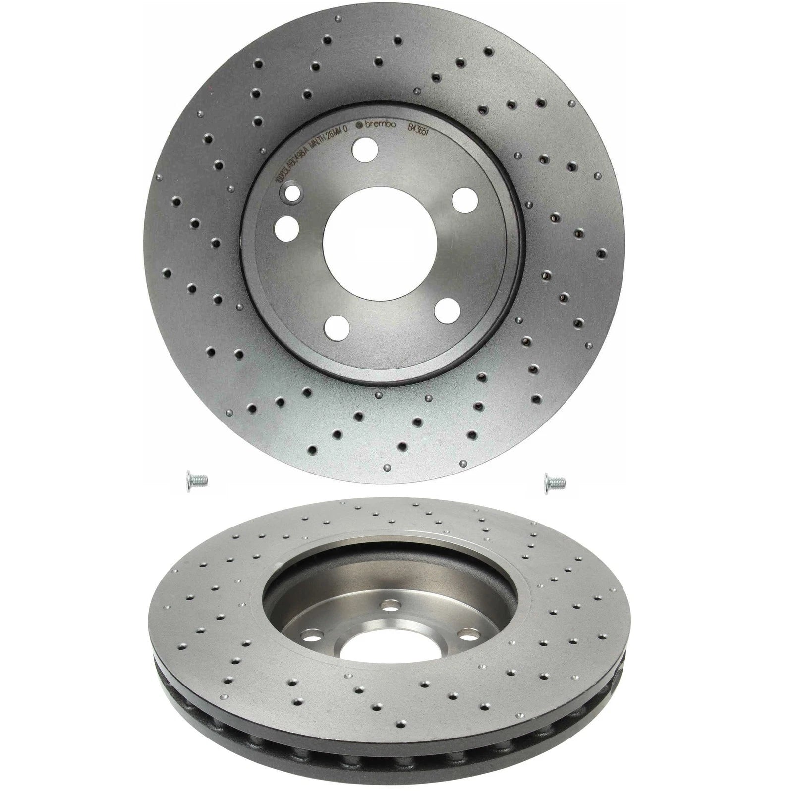 2X Brembo Front Drilled Brake Disc Rotors for MB C117 X117 W242 W246