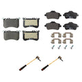 Hella Disc Brake Pad Kit w/ Sensors for Mercedes SLK55 AMG (R172)