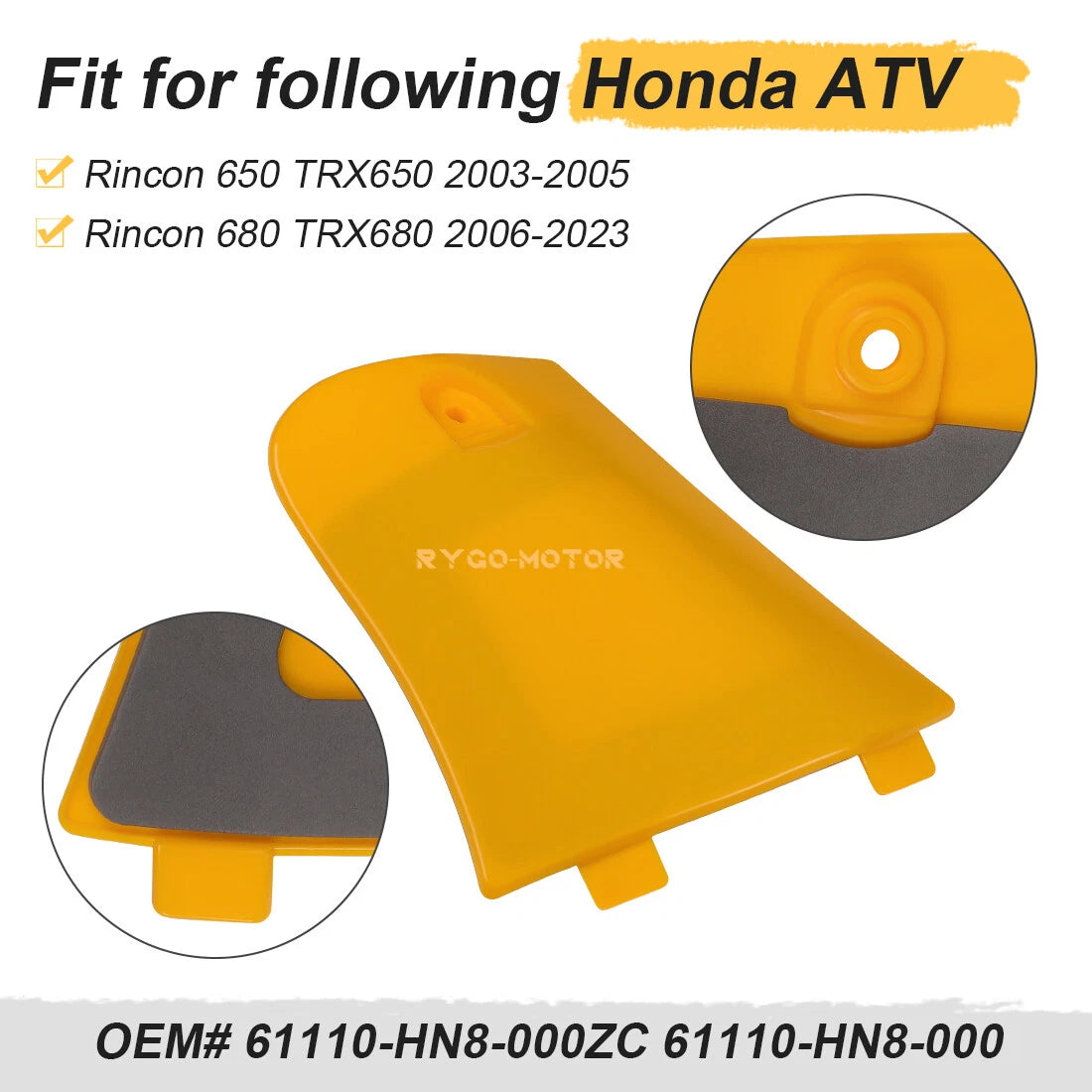 Utility Storage Box Cover Lid for Honda TRX 650 680 Rincon (2006–2014)