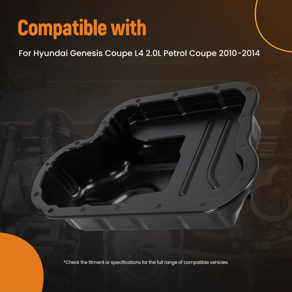 Oil Pan Steel for Hyundai Genesis Coupe 2.0L (2010–2014)